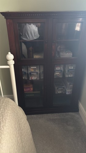 Library with crystal doors