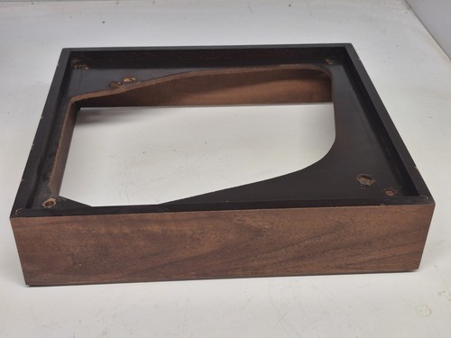 Vintage wood turntable plinth - wood,