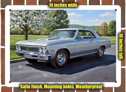 Metal sign 1966 chevrolet - sign,
