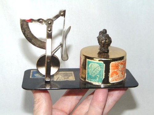 Vintage brass desk envelope - vintage,