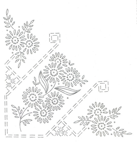 Vintage embroidery transfer - vintage,