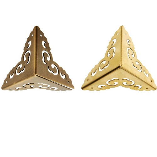 Antique brass corner - antique,