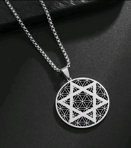 Star david necklace silver - star,