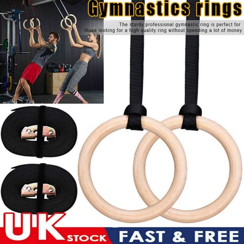 Fitness wooden gymnastic - wooden, rings