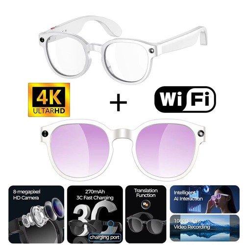 Smart glasses 8mp camera - glasses,
