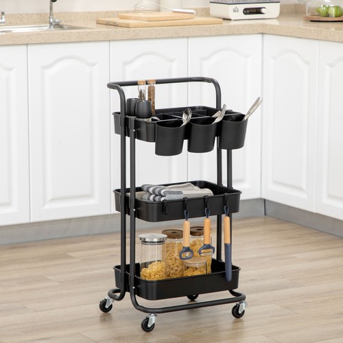 Homcom tier utility cart - 3-tier,