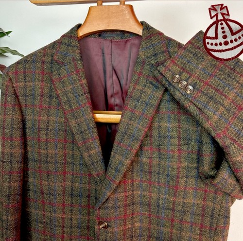 Harris tweed check plaid - tweed, (46s)