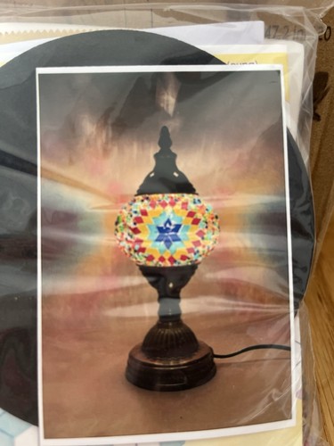 Usb charged mosaic lamp - usb.,