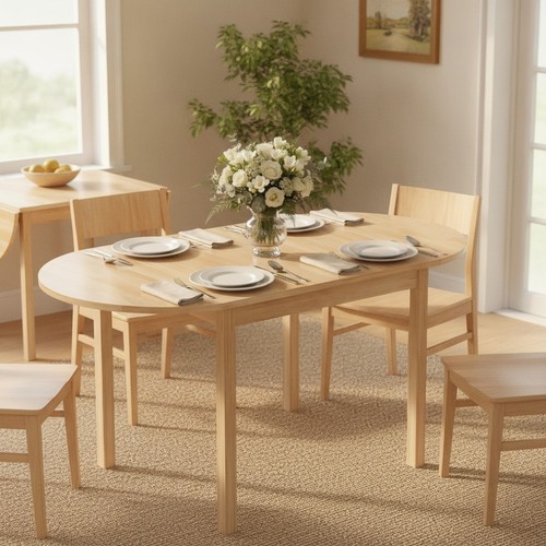 Pine wood folding dining table - dining,