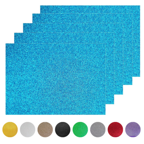 Glitter felt sheets pack - sheets, 5