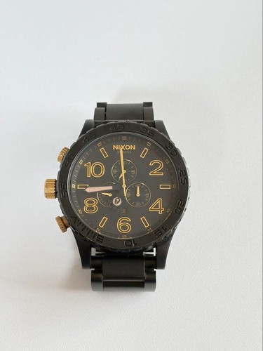 Nixon chronograph black - chronograph, gold