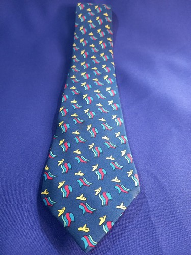 Vintage hermes silk tie - silk,