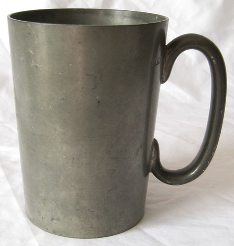 19th century pewter pint - pewter,