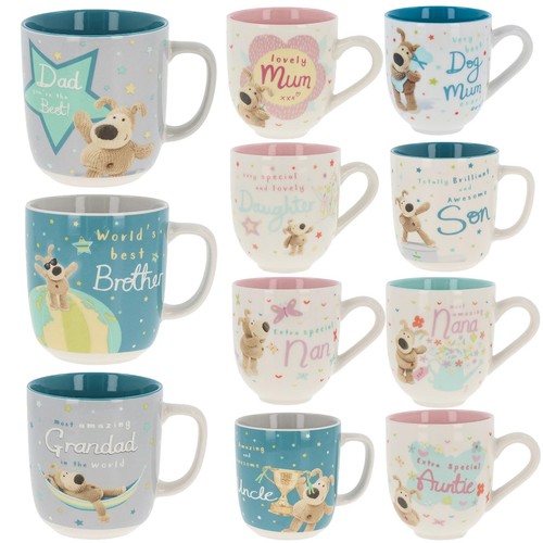 Decorative ceramic boofle mug - ceramic,