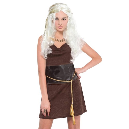 Ladies warrior dress - ladies, brown