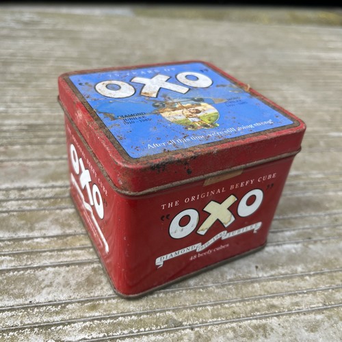 Oxo cube collectable tin - cube,