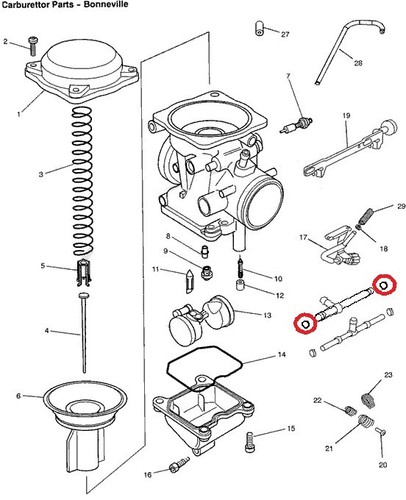Triumph carburettor carb - 2, x