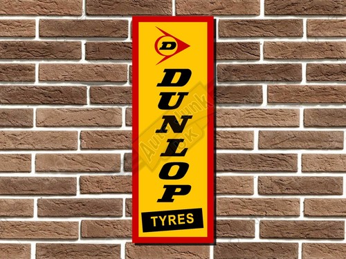 Dunlop metal sign wall - dunlop, plaque