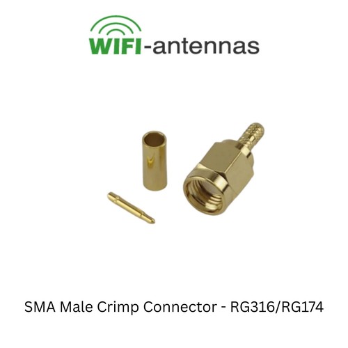 Sma male crimp connector - crimp,