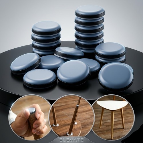 Round furniture gliders - 4x,