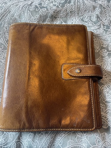 Antique leather malden filofax - leather,