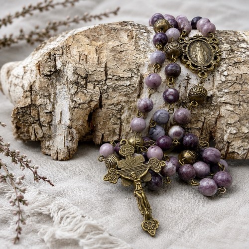 Catholic rosary antiqued - catholic, –