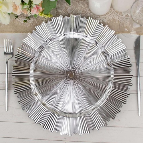 Pcs metallic silver - 6, 13"