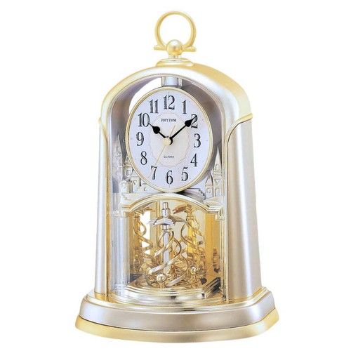 Rhythm mantel clock with - mantel,