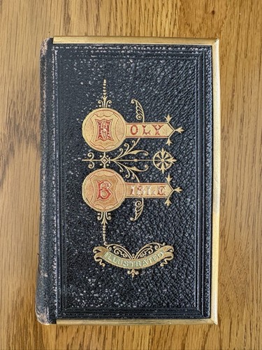 Antique bible with brass - bible,