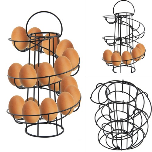 Chrome spiral egg storage - spiral,