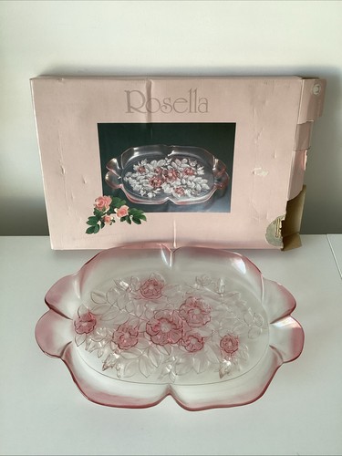 Rosella walther glas tray pink - glas,