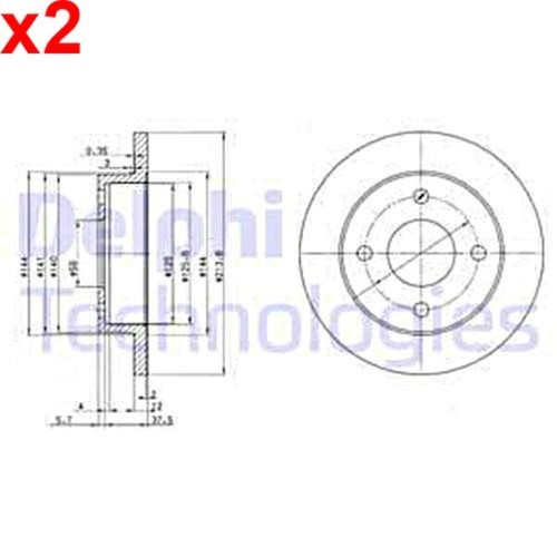 Delphi brake disc - , for