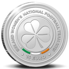 Ireland silver proof coin 2023 womens football team