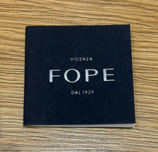 Genuine Fope Jewellery Black Booklet Warranty Guarantee Open Blank Unfilled
