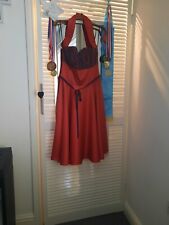 Vintage Tara Starlet  Dress  Red Size Uk 12