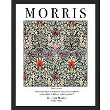 William Morris Framed Print Snakeshead - 2 sizes  and 3 frame colours available