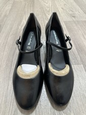Tamaris black leather block