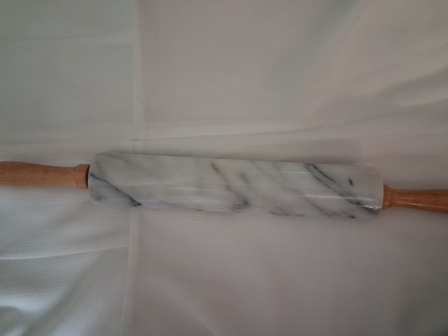 Heavy grey marble rolling pin - grey,