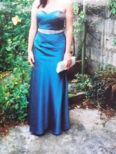 Jora Teal Full Length Dress -