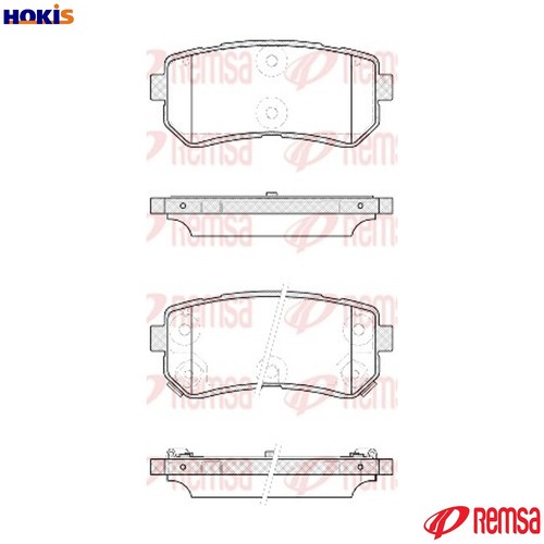 Brake pad set - brake, disc