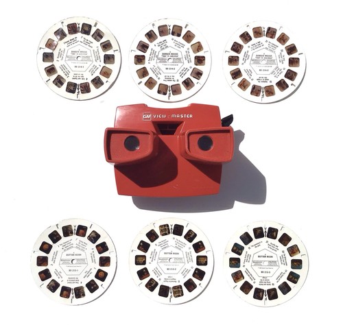 Vintage red gaf view master - red,