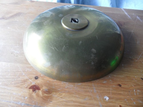 Large brass clock bell cm - 23,