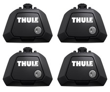 Thule 7104 Evo Clamp Foot Pack Set of 4 Lockable - For Open Roof Rack Rail Bars