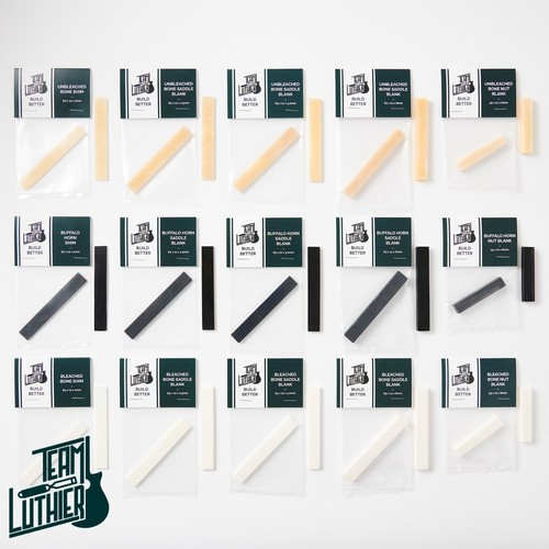 Bone saddle nut blanks shims - saddle,