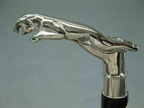 Antique brass jaguar handle - antique,