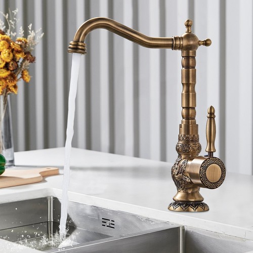 Antique brass kitchen sink - brass,
