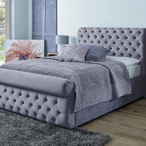 Bespoke sleigh bed frame gas - bespoke,