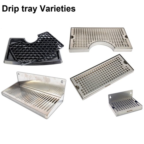 Stainless steel drip tray - , wall