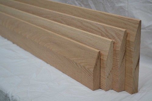 Oak skirting radius chamfer - skirting,