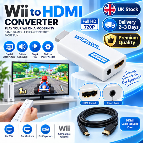 Wii hdmi adapter converter - wii,